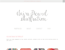 Tablet Screenshot of clairepicarddesign.com